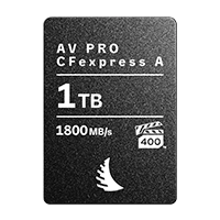 CFexpress Type A memory card with 1 TB capacity displayed on a neutral background.