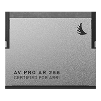 CFast 2.0 memory card Arri Branded with 256 GB capacity displayed on a neutral background.